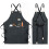 Gardening canvas apron black overalls 1
