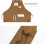 Gardening canvas apron black overalls 7