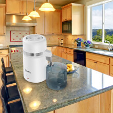 ZOKOP ZB-1 4L Countertop Water Distiller - Stainless Steel, Auto-Off at 320F, Activated Carbon Filter, BPA-Free