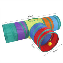 (Three Channels) Toy Tunnel Cat Pop Up Tube Collapsible Puppy Kitten Channel Toys Pet Products