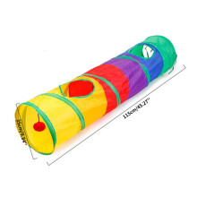 (Long Channel) Cat Tunnel Toy Pop Up Tube Collapsible Puppy Kitten Channel Toys Pet Products
