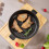 Living And Home (27cm Dia x 5cm H) Black Round Cast Iron Grill Pan 4