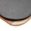 Living And Home Black Cast Iron Pan with Wooden Tray 5