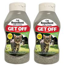2 Get Off Cat Repellent Granules Deterrent Prevents Digging Fouling