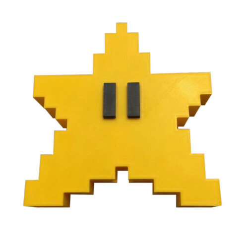 3D Pixel Star Christmas Tree Topper