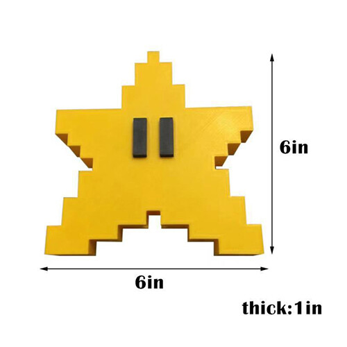 3D Pixel Star Christmas Tree Topper 1