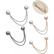 (4 mix colors) 4pcs Multi-Function Magnetic Clothing Clips Detachable Nail free Seam free Leg Fixing Closure Buckle Length Shortening Tool