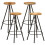 VidaXL (5 piece) vidaXL Bar Set Dining Room Kitchen Dining Table and Chairs Solid Mango Wood 7