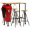 VidaXL (5 piece) vidaXL Bar Set Dining Room Kitchen Dining Table and Chairs Solid Mango Wood 1