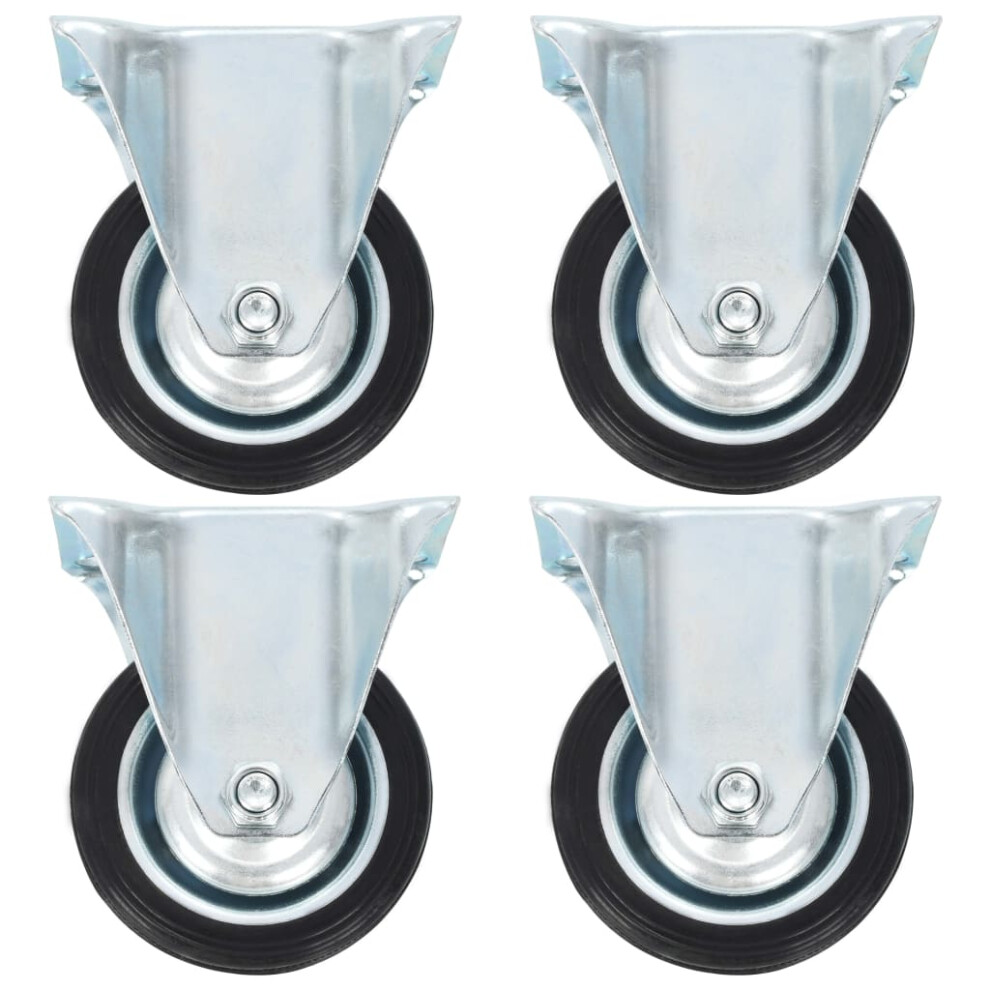 (32 pcs) vidaXL Fixed Casters Trolley Moving Wheels Furniture Caster Trolley Caster