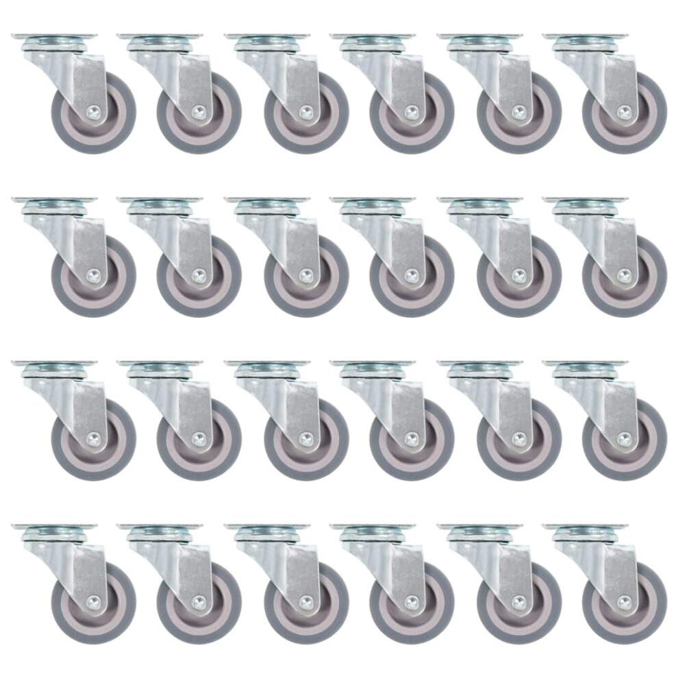 Vidaxl (48 Pcs) Swivel Casters Trolley Moving Wheels Furniture Caster Trolley Caster