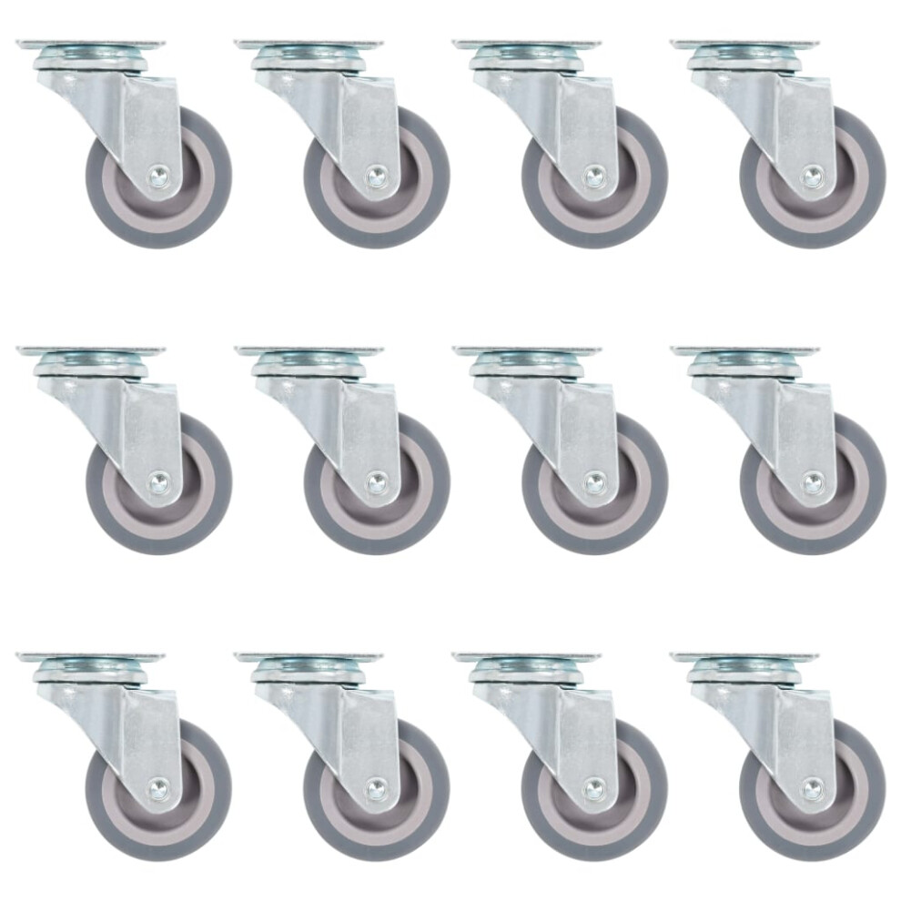 Vidaxl (72 Pcs) Swivel Casters Trolley Moving Wheels Furniture Caster Trolley Caster
