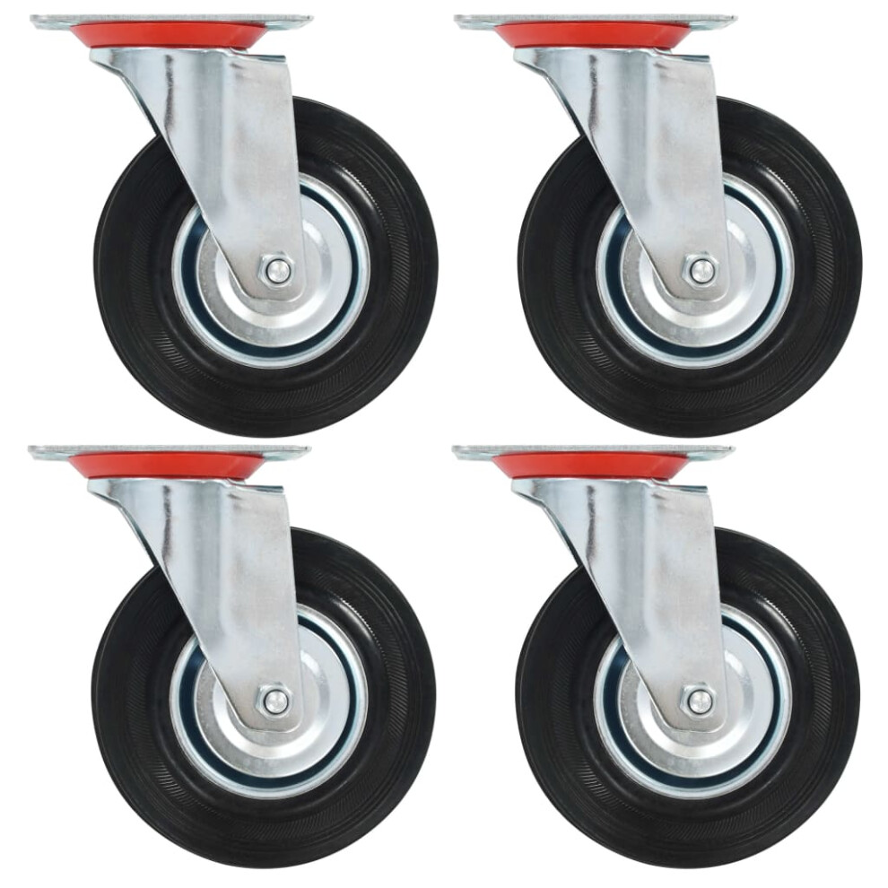 (8 pcs) vidaXL 4/8/12/16/24/32x Swivel Casters 125mm Heavy Duty Wheels Trolley  Handing