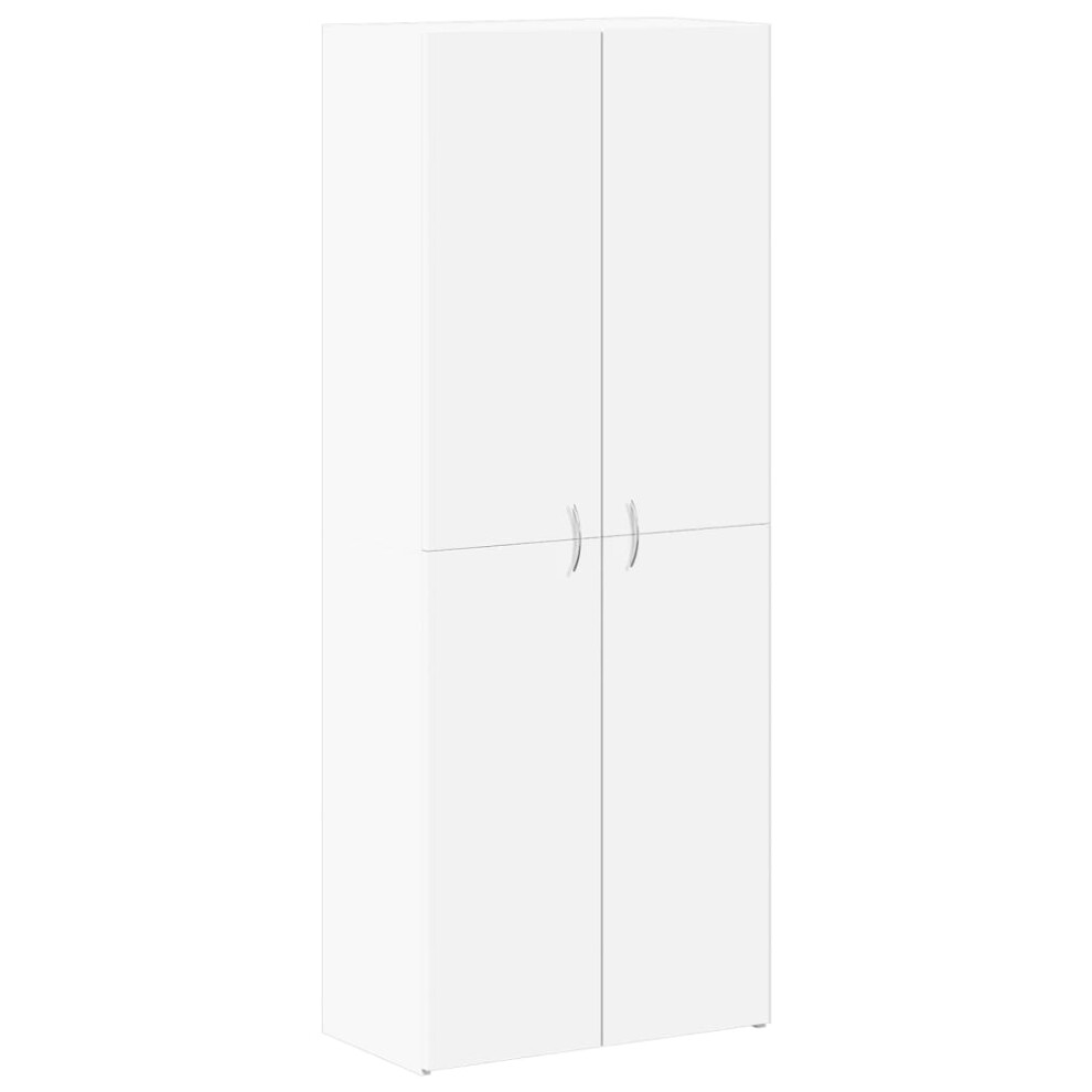 Vidaxl (White) Office Cabinet Filing Folder Organiser Storage Cabinet Engineered Wood