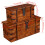 VidaXL (2 pcs) vidaXL Storage Chest Wooden Trunk Coffee Side Table Storage Box Solid Wood 4