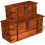 VidaXL (2 pcs) vidaXL Storage Chest Wooden Trunk Coffee Side Table Storage Box Solid Wood 2