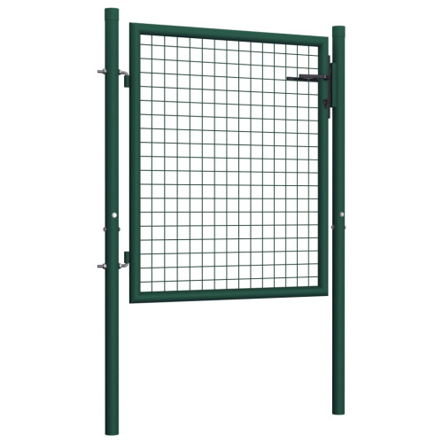 VidaXL vidaXL Zauntor Stahl 100x75 cm Grün 1