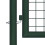 VidaXL vidaXL Zauntor Stahl 100x75 cm Grün 3