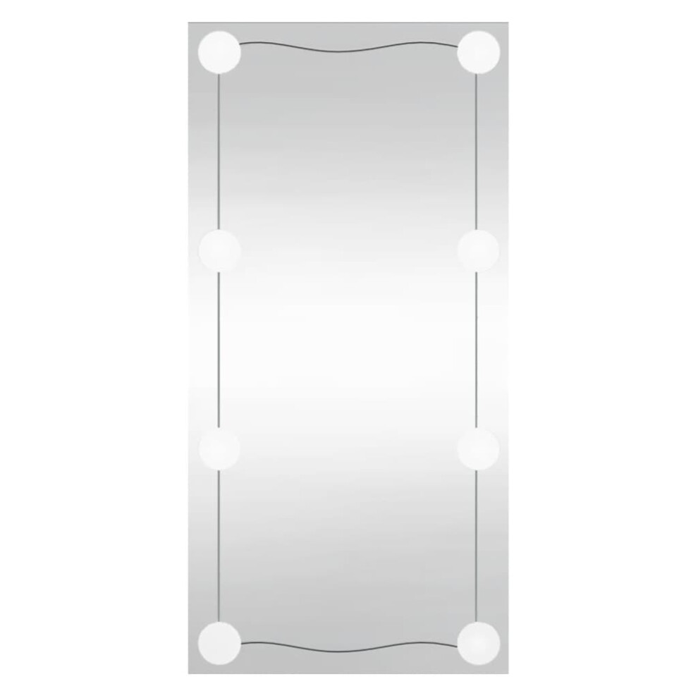 (30 x 60 cm) vidaXL Wall Mirror Makeup Mirror Hanging Mirror Glass Rectangle Cosmetic Mirror