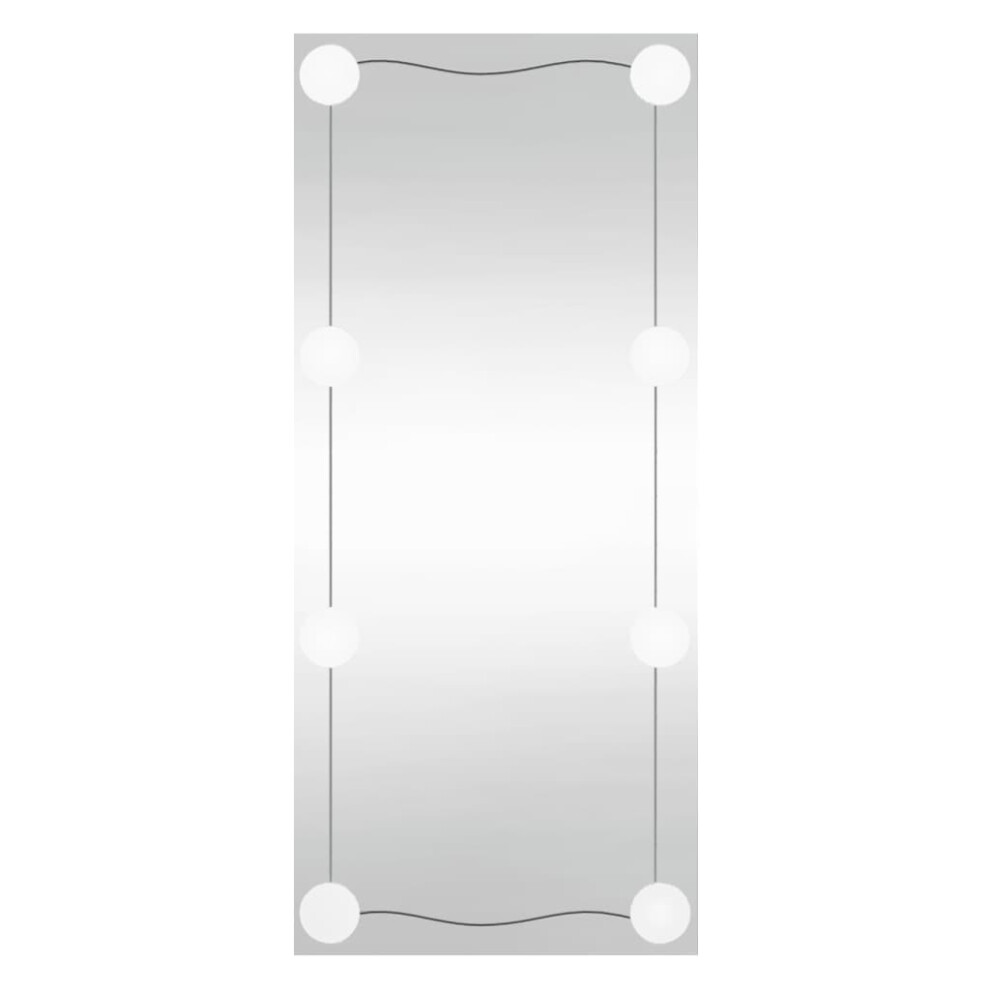 (30 x 80 cm) vidaXL Wall Mirror Makeup Mirror Hanging Mirror Glass Rectangle Cosmetic Mirror