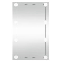 (40 x 60 cm) vidaXL Wall Mirror Makeup Mirror Hanging Mirror Glass Rectangle Cosmetic Mirror