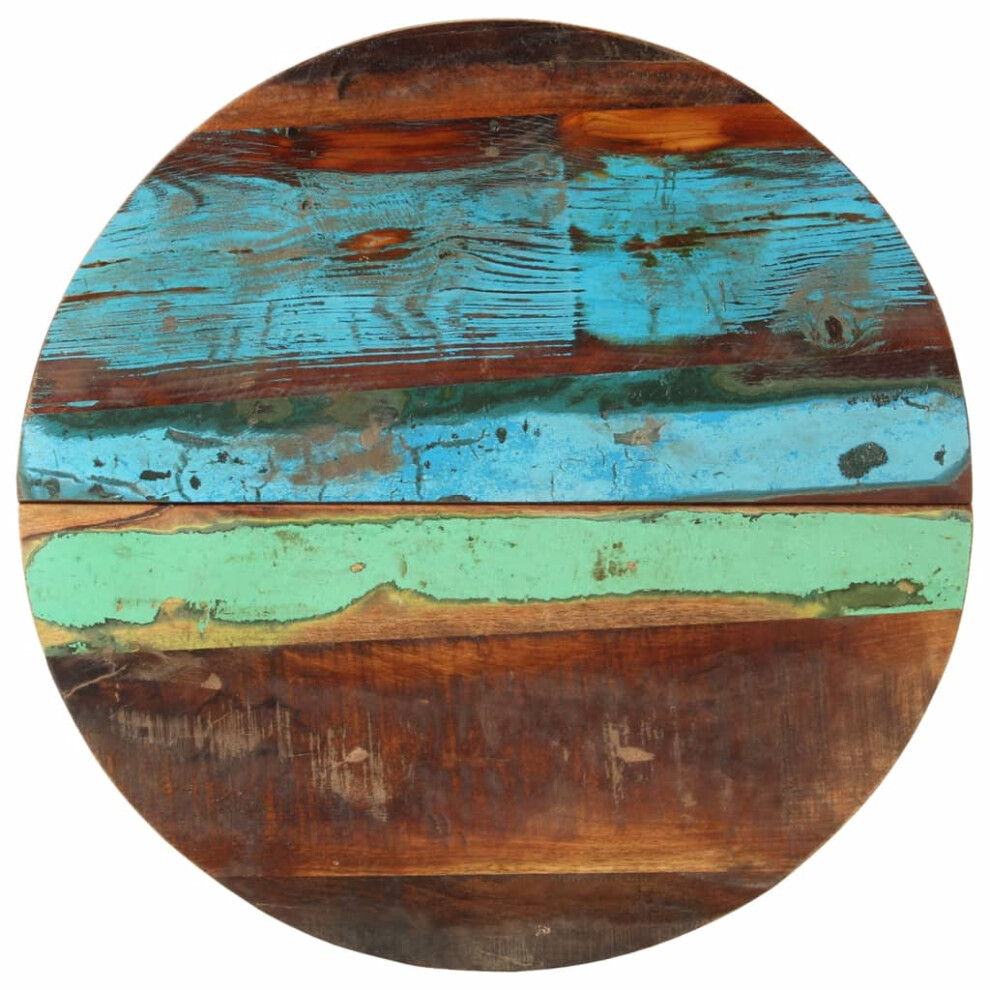 Vidaxl (60 Cm 25-27 Mm) Round Table Top Home Replacement Dining Table Top Solid Reclaimed Wood