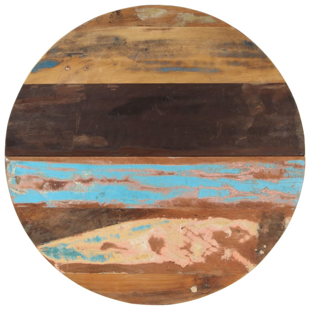 Vidaxl (80 Cm 25-27 Mm) Round Table Top Home Replacement Dining Table Top Solid Reclaimed Wood