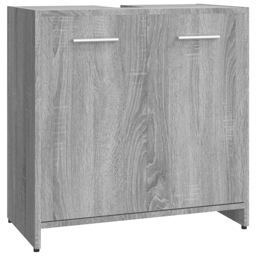 (grey sonoma) vidaXL Bathroom Cabinet Engineered Wood Cupboard Organiser Board Multi Colours