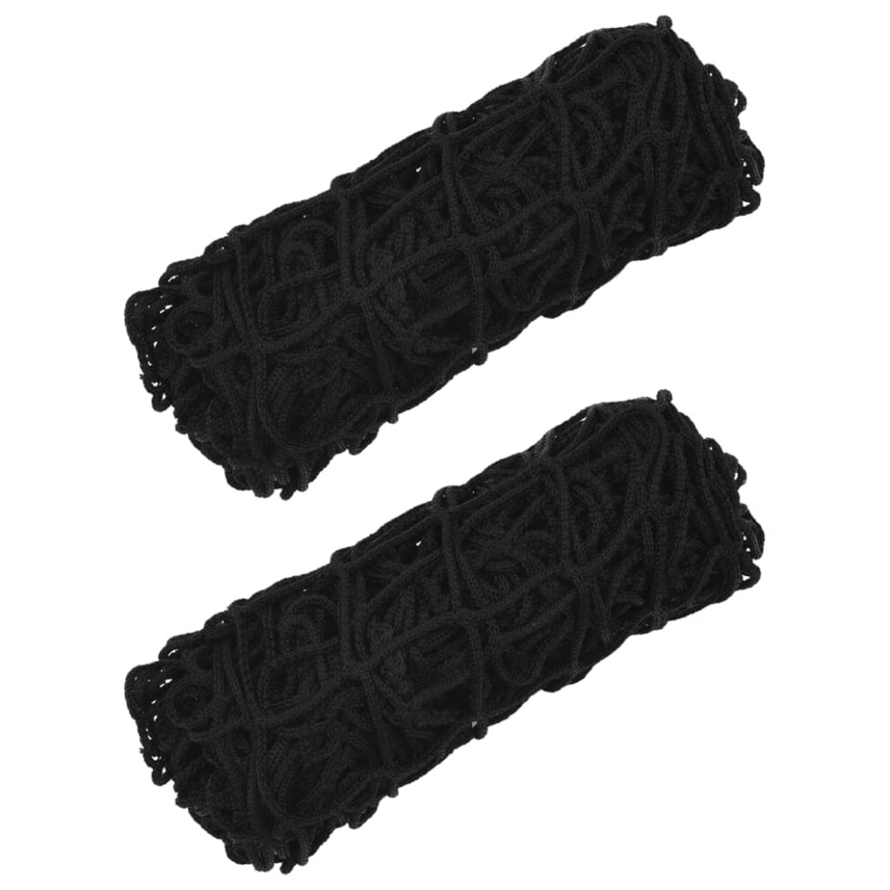 Vidaxl (Black, 2 X 1.2 M) Hay Nets Livestock Feeders Horse Pony Cattle Feeding Bale Feeder Pp