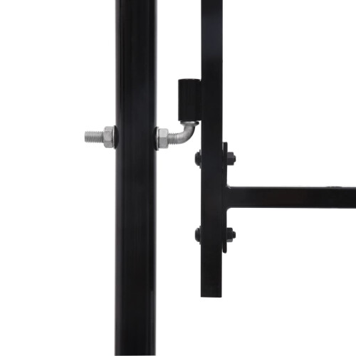 VidaXL vidaXL Gartentor Woerden Stahl 1x4 m Schwarz 2