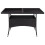 VidaXL (black) vidaXL Solid Acacia Wood Outdoor Garden Dining Table Poly Rattan Multi Colours 3