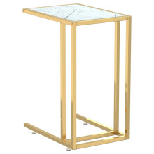 (gold and white marble) vidaXL Computer Side Table Tempered Glass Couch Coffee Table Multi Colours