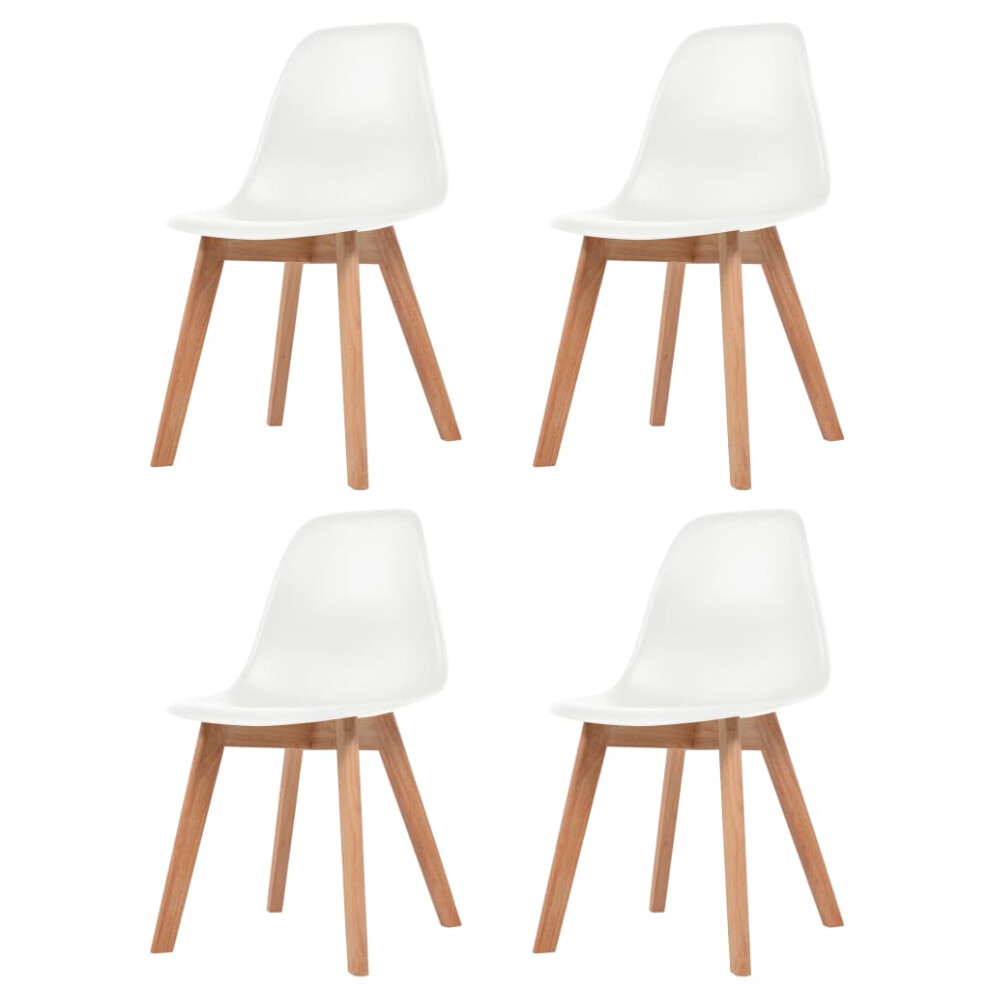 (white, 4 pcs) vidaXL Dining Chairs Dinner Room Seat Resturant Kitchen Chair Dinner Chair