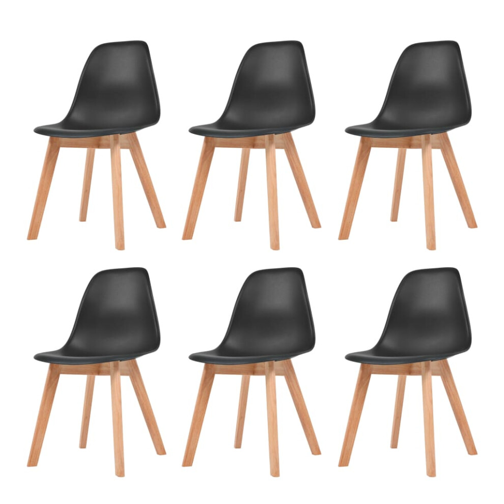 (black, 6 pcs) vidaXL Dining Chairs Dinner Room Seat Resturant Kitchen Chair Dinner Chair