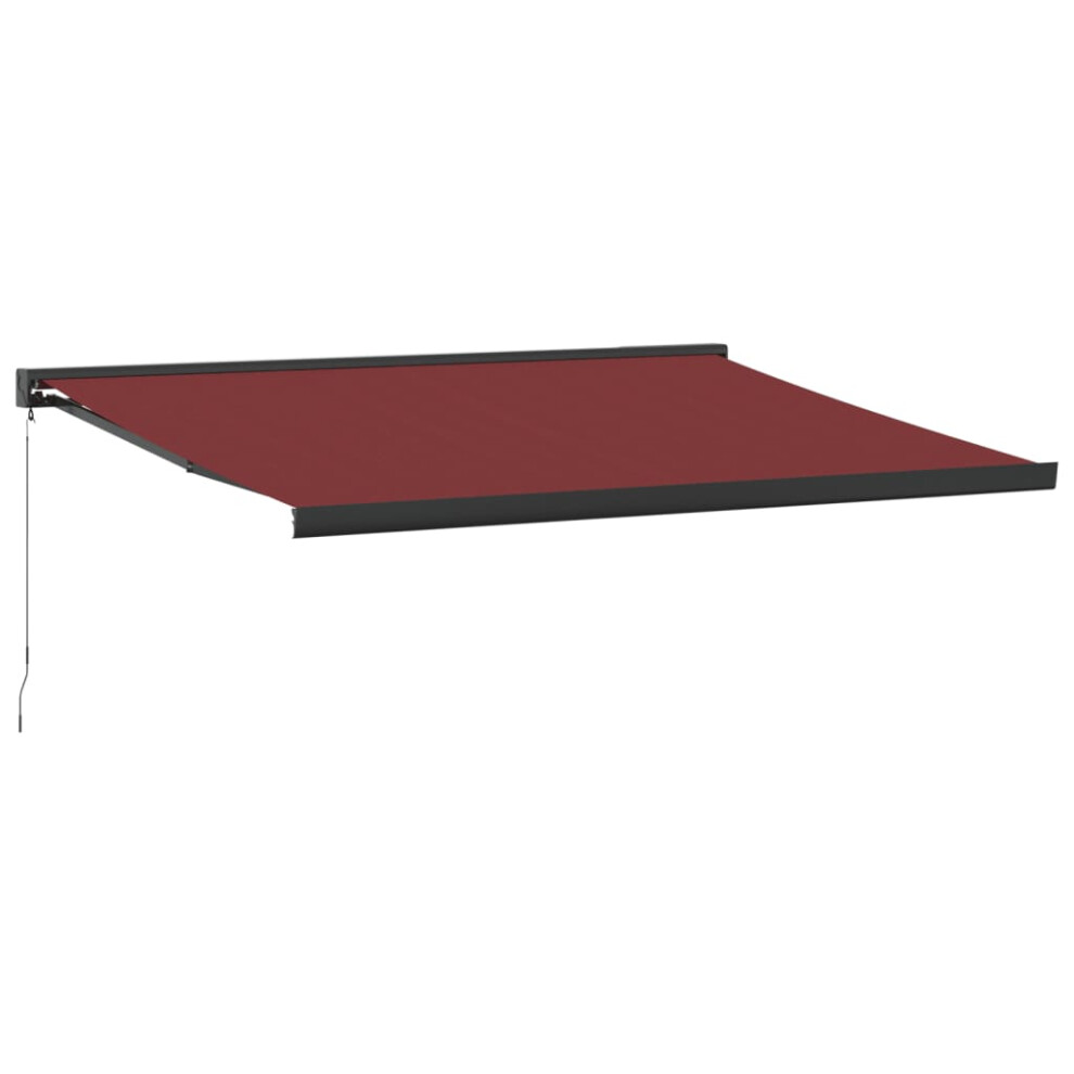 (burgundy, 400 x 300 cm) vidaXL Manual Cassette Awning Retractable Window Canopy Shade Patio Awning