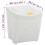 VidaXL vidaXL Stapelbare Mülleimer 4 Stk. Weiß 100 L Polypropylen 4