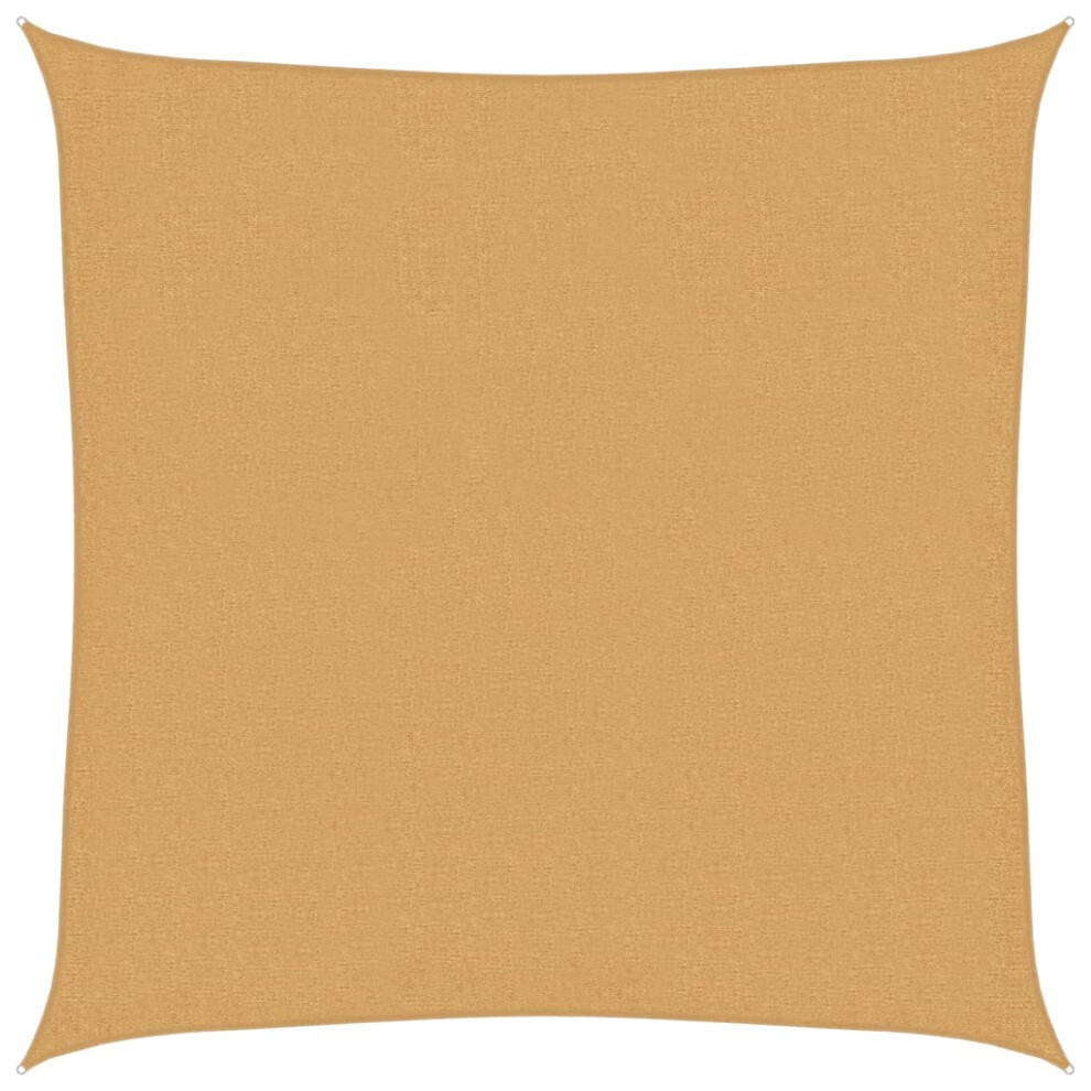 Vidaxl (Sand, 3.6 X 3.6 M) Sunshade Sail 160 G/M² Hdpe Patio Sunscreen Outdoor Canopy Party Tent