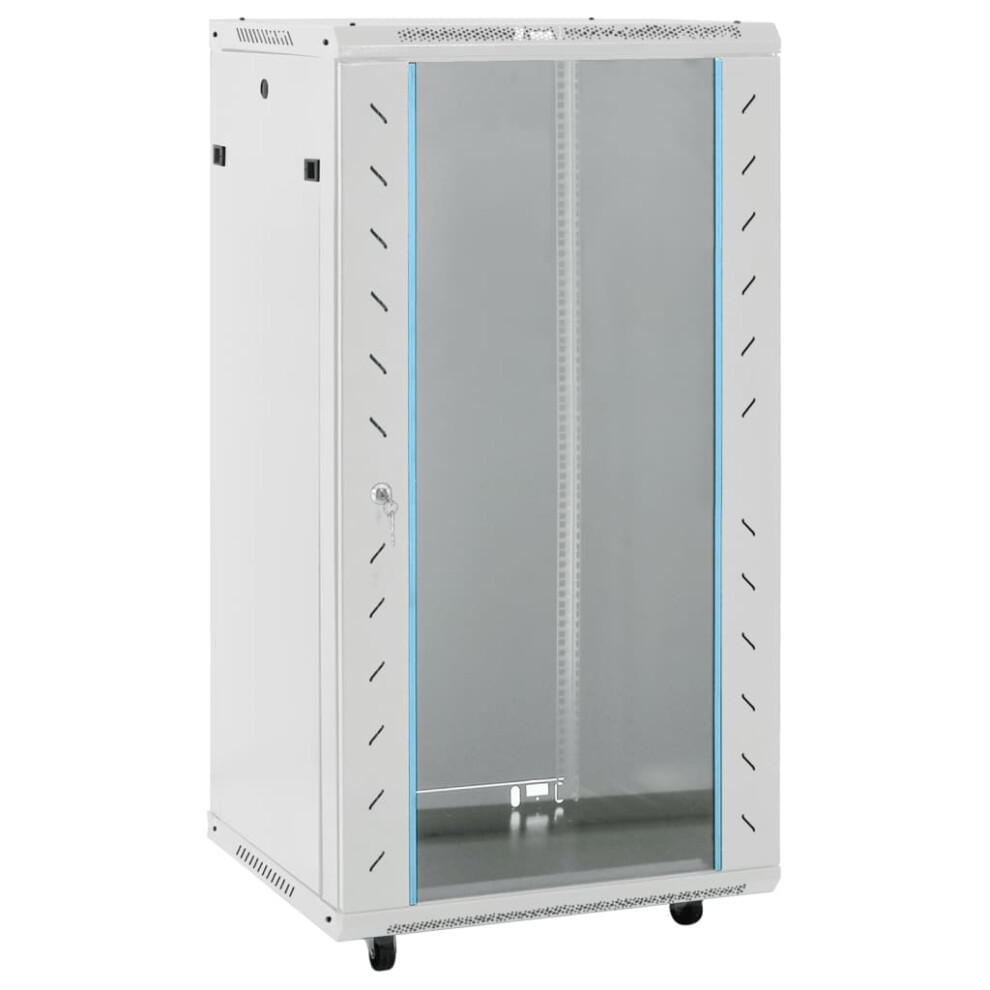 Vidaxl (, 600 X 600 X 1200 Mm) Network Cabinet With Feet Office Server Rack Data Cabinet 19" Ip20 Grey