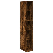 (smoked oak, 30 x 50 x 200 cm/ 4 shelves piece) vidaXL Wardrobe Clothing Storage Hanger Clothes Cabinet Closet Engineered Wood
