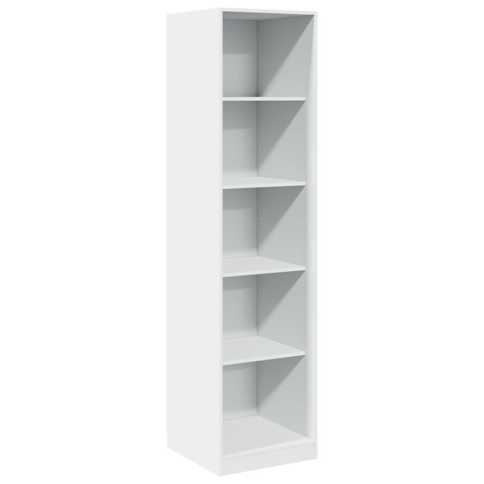 (white, 50 x 50 x 200 cm/ 4 shelves piece) vidaXL Wardrobe Clothing Storage Hanger Clothes Cabinet Closet Engineered Wood