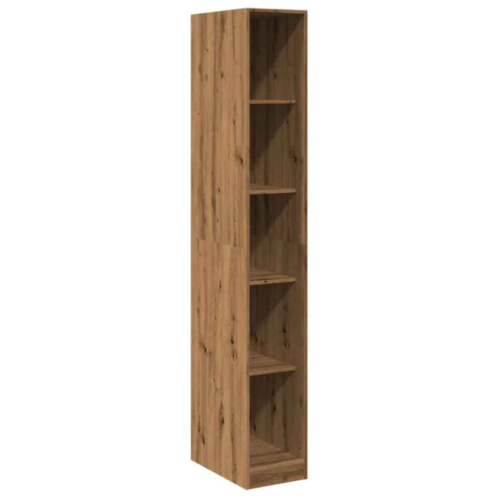 (oak, 30 x 50 x 200 cm/ 4 shelves piece) vidaXL Wardrobe Clothing Storage Hanger Clothes Cabinet Closet Engineered Wood