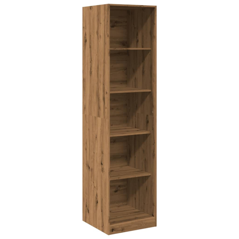 (oak, 50 x 50 x 200 cm/ 4 shelves piece) vidaXL Wardrobe Clothing Storage Hanger Clothes Cabinet Closet Engineered Wood