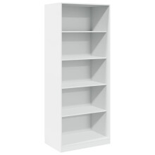 (white, 80 x 50 x 200 cm/ 4 shelves piece) vidaXL Wardrobe Clothing Storage Hanger Clothes Cabinet Closet Engineered Wood