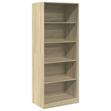 (sonoma oak, 80 x 50 x 200 cm/ 4 shelves piece) vidaXL Wardrobe Clothing Storage Hanger Clothes Cabinet Closet Engineered Wood