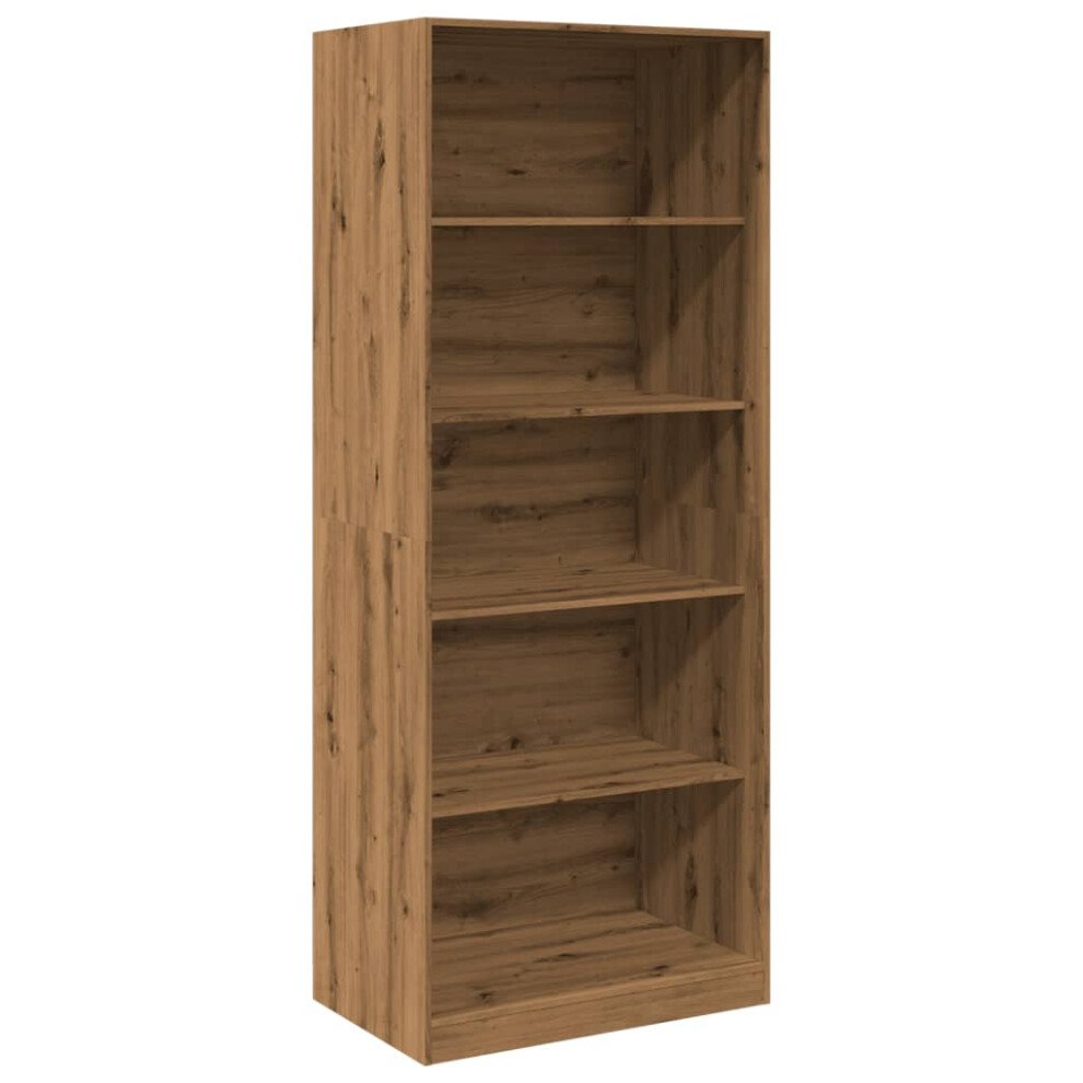 (oak, 80 x 50 x 200 cm/ 4 shelves piece) vidaXL Wardrobe Clothing Storage Hanger Clothes Cabinet Closet Engineered Wood