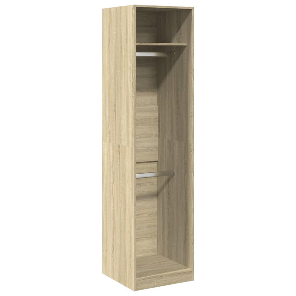 (sonoma oak, 50 x 50 x 200 cm/ 1 shelf piece) vidaXL Wardrobe Clothing Storage Hanger Clothes Cabinet Closet Engineered Wood