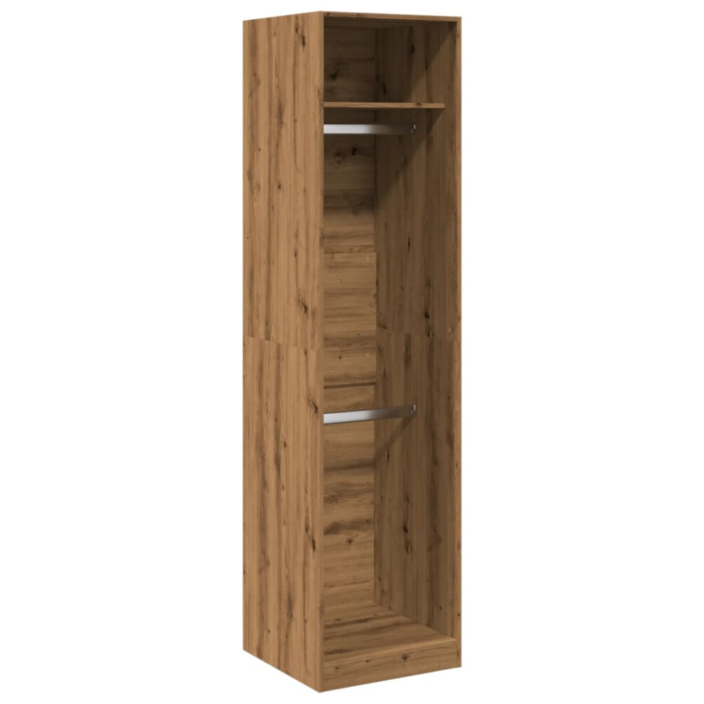 (oak, 50 x 50 x 200 cm/ 1 shelf piece) vidaXL Wardrobe Clothing Storage Hanger Clothes Cabinet Closet Engineered Wood