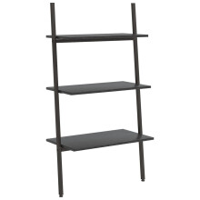 (black, 64 x 34 x 116 cm) vidaXL Leaning Shelf Bookcase Bookshelf Shelving Unit Storage Rack Organiser