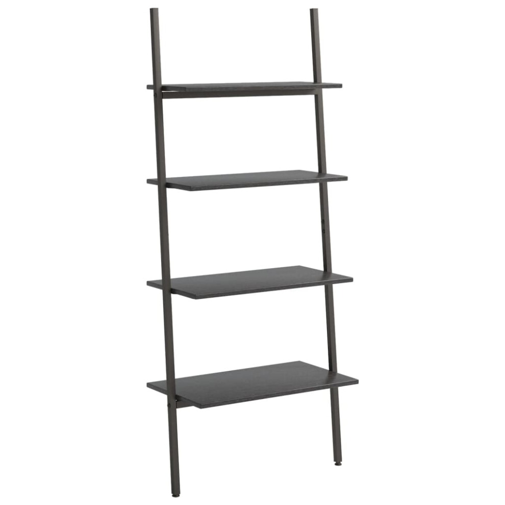 Vidaxl (Black, 64 X 34 X 150.5 Cm) Leaning Shelf Bookcase Bookshelf Shelving Unit Storage Rack Organiser