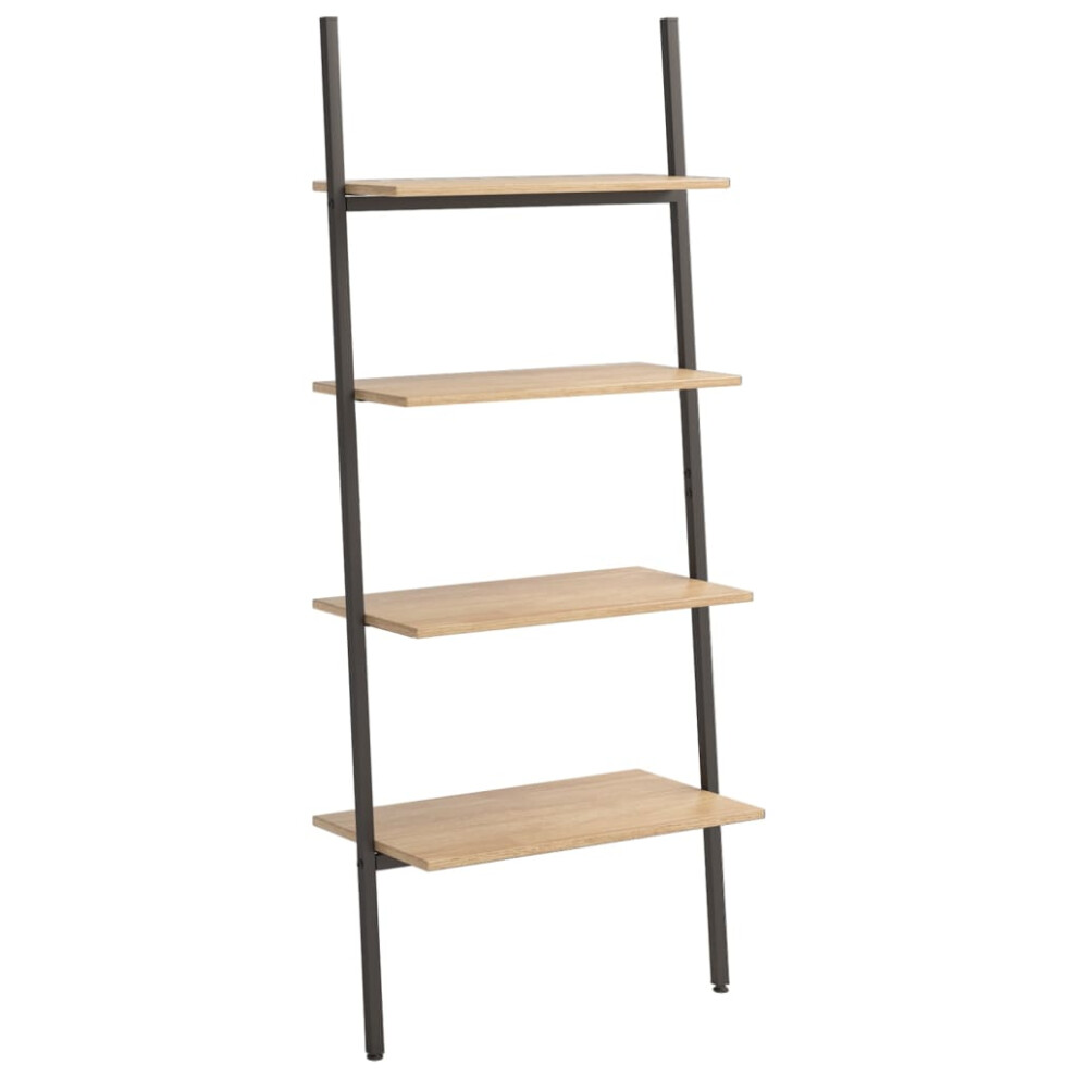 (light brown, 64 x 34 x 150.5 cm) vidaXL Leaning Shelf Bookcase Bookshelf Shelving Unit Storage Rack Organiser